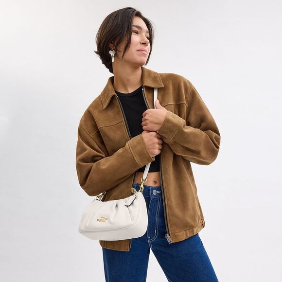 NWT Coach Outlet Teri Shoulder Bag Ruching - Picture 5 of 7